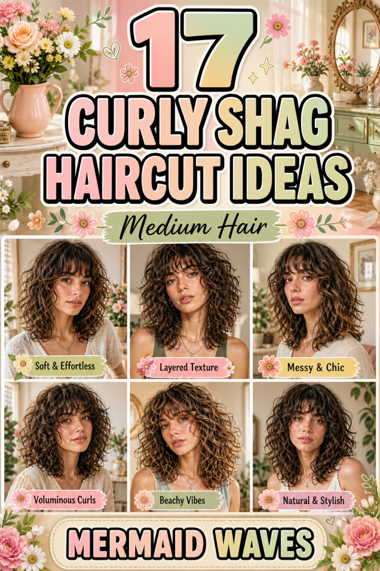 17 Curly Shag Haircut Ideas For Medium Hair