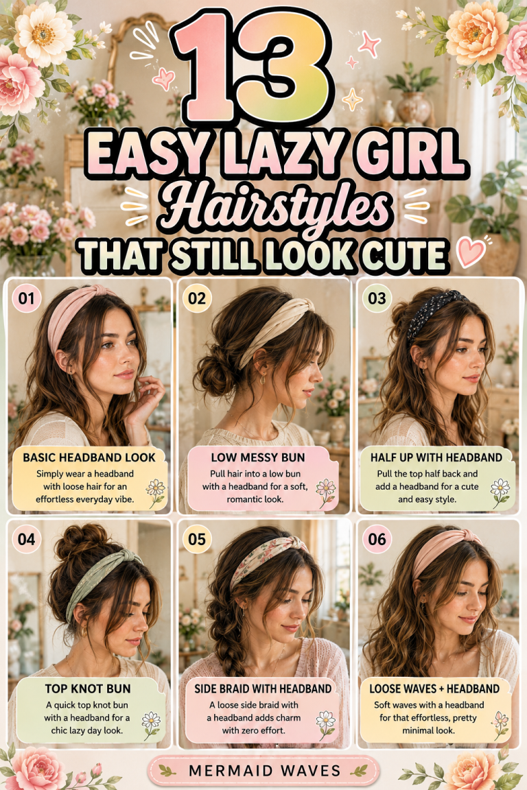 13 Easy Lazy Girl Hairstyles That Still Look Cute 💕