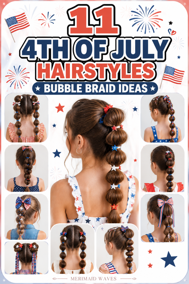 11 4th Of July Hairstyles Bubble Braid Ideas