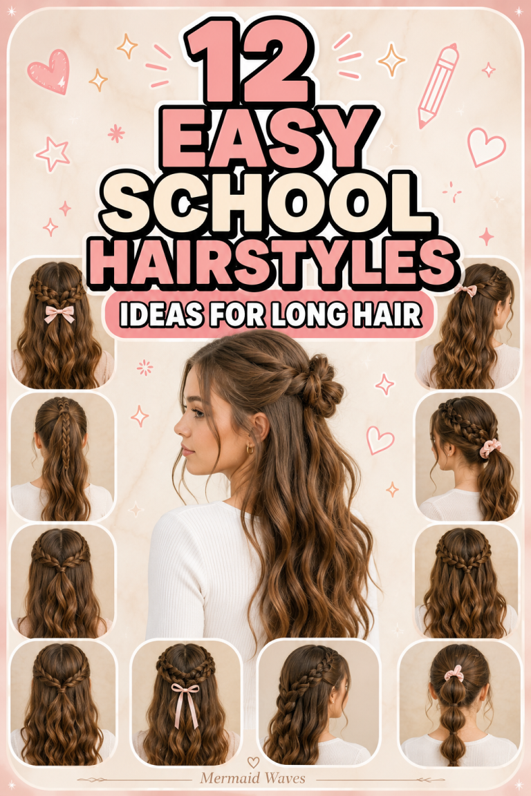 12 Easy School Hairstyles Ideas For Long Hair