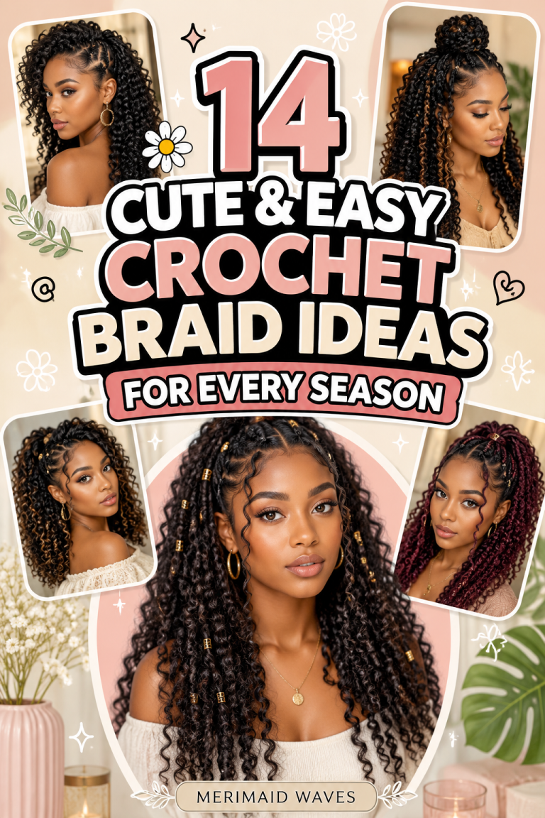 14 Cute & Easy Crochet Braid Ideas for Every Season