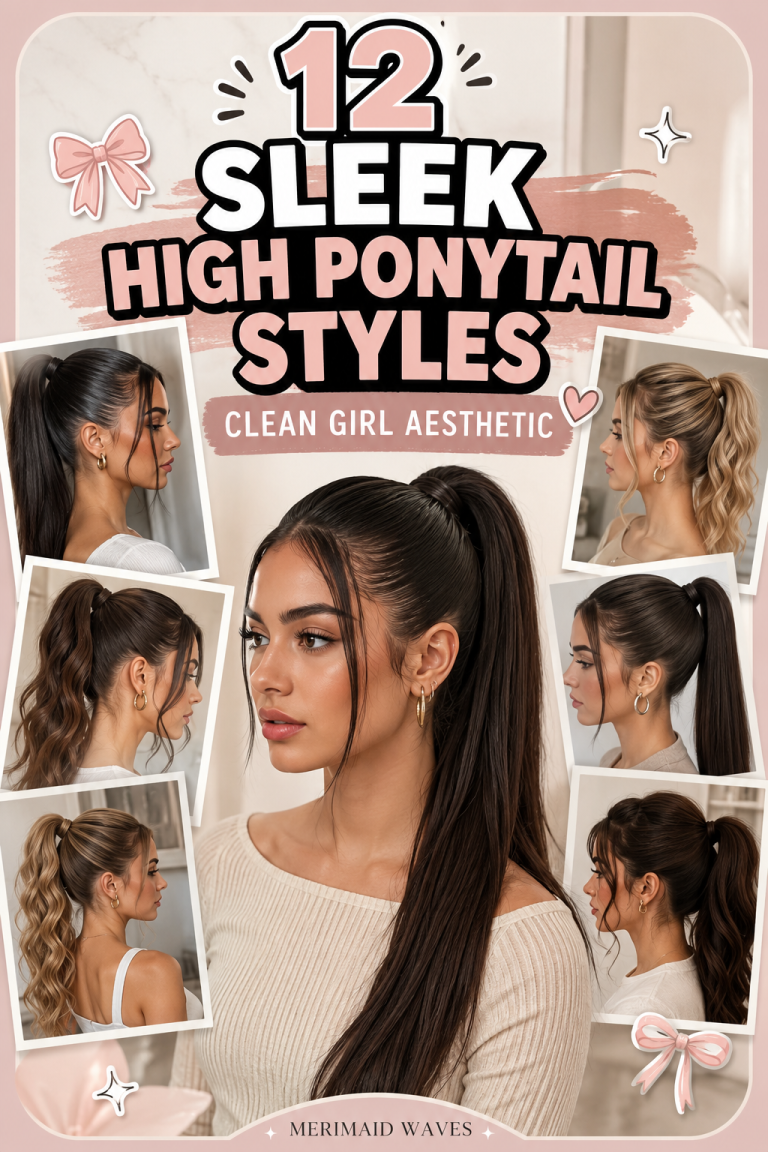 12 Sleek High Ponytail Styles | Clean Girl Aesthetic