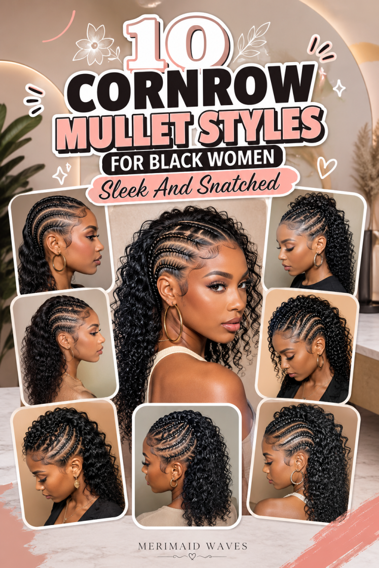 10 Cornrow Mullet Styles for Black Women | Sleek And Snatched
