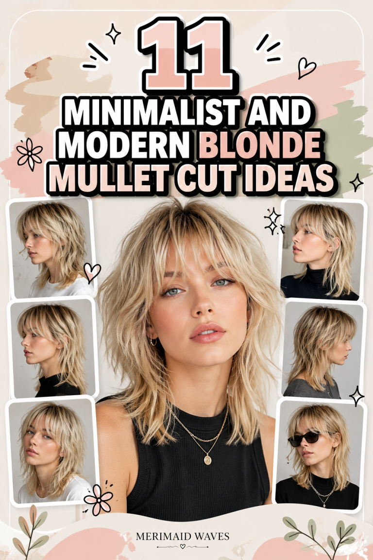 11 Minimalist And Modern Blonde Mullet Cut Ideas