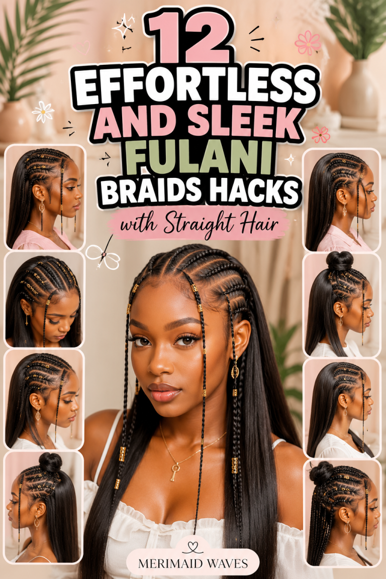 12 Effortless And Sleek Fulani Braids Hacks with Straight Hair