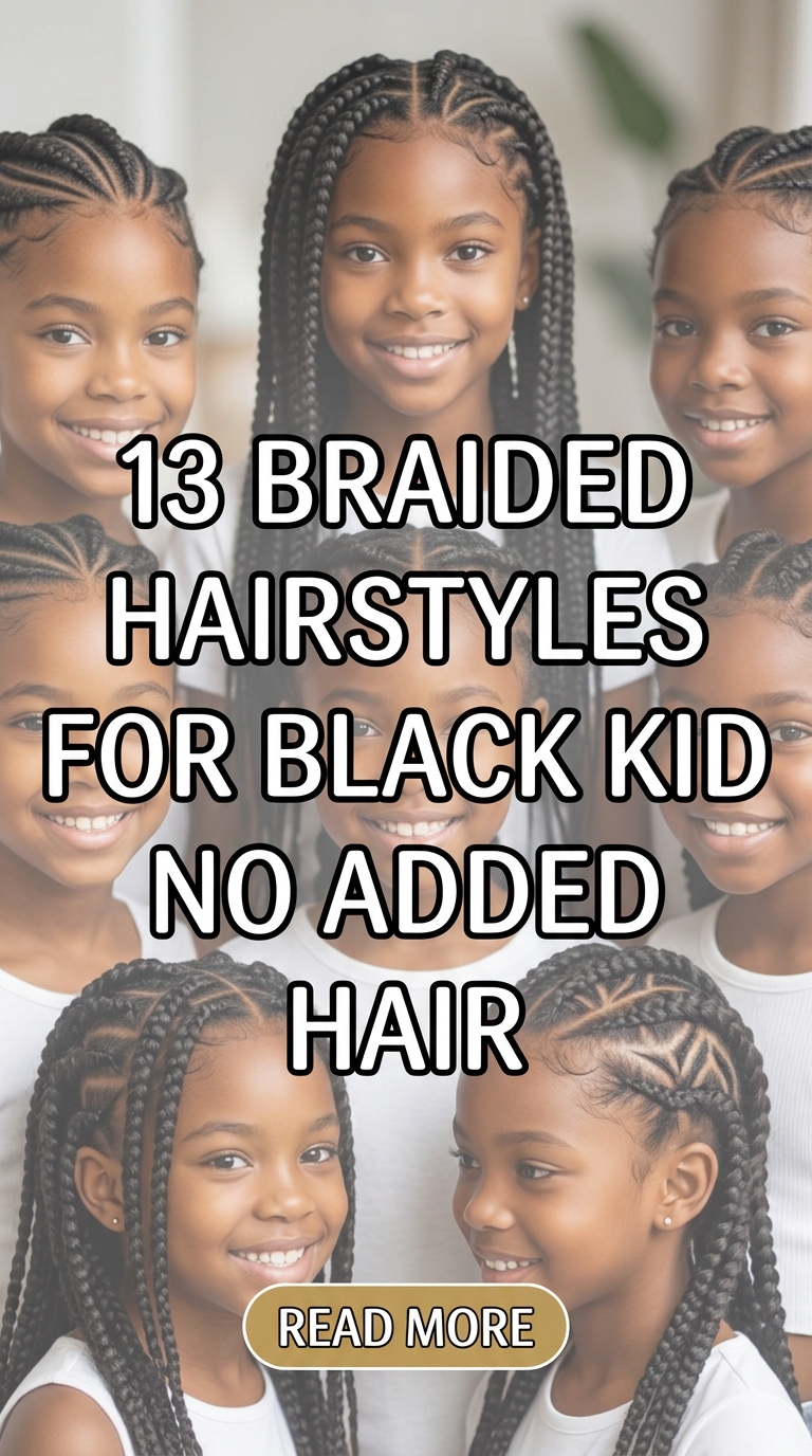 13 Braided Hairstyles For Black Kid No Added Hair