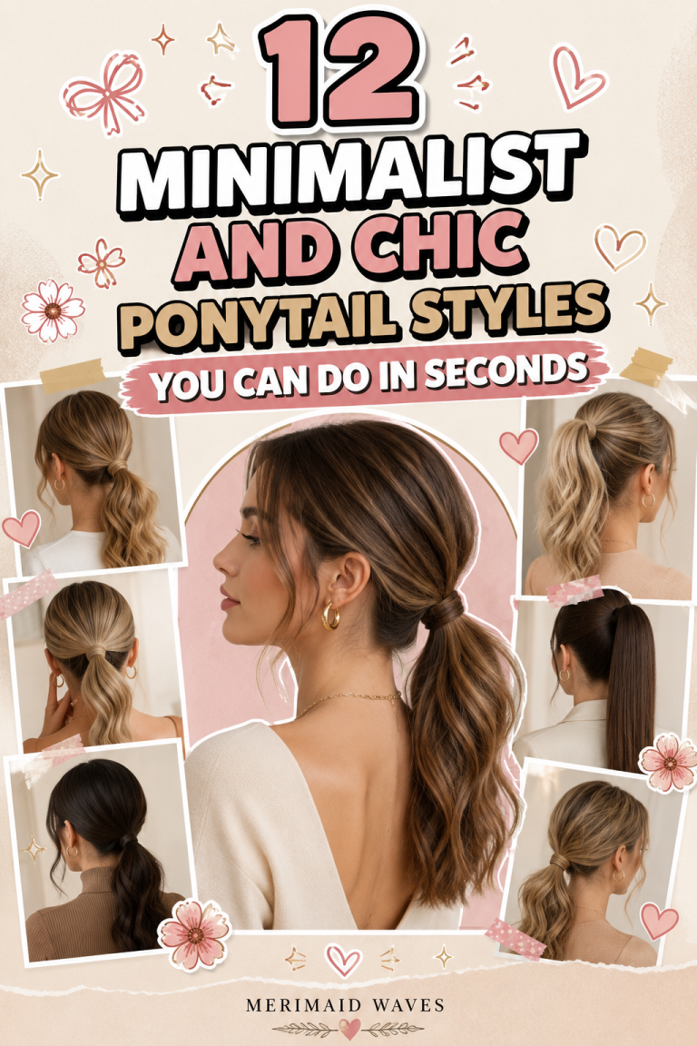 12 Minimalist And Chic Ponytail Styles You Can Do in Seconds