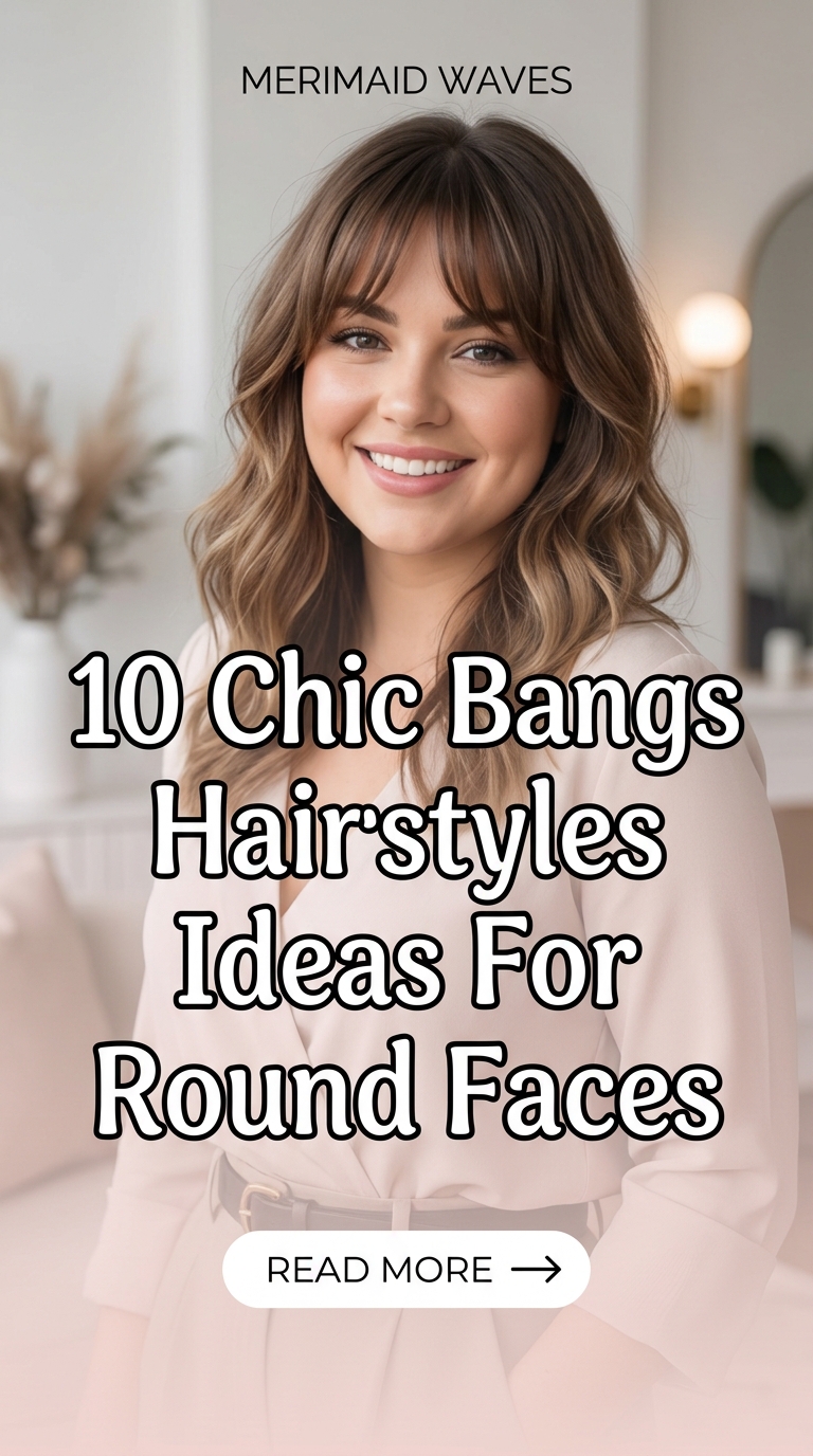 10 Chic Bangs Hairstyles Ideas For Round Faces