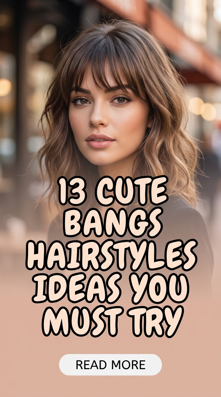13 Cute Bangs Hairstyles Ideas You Must Try