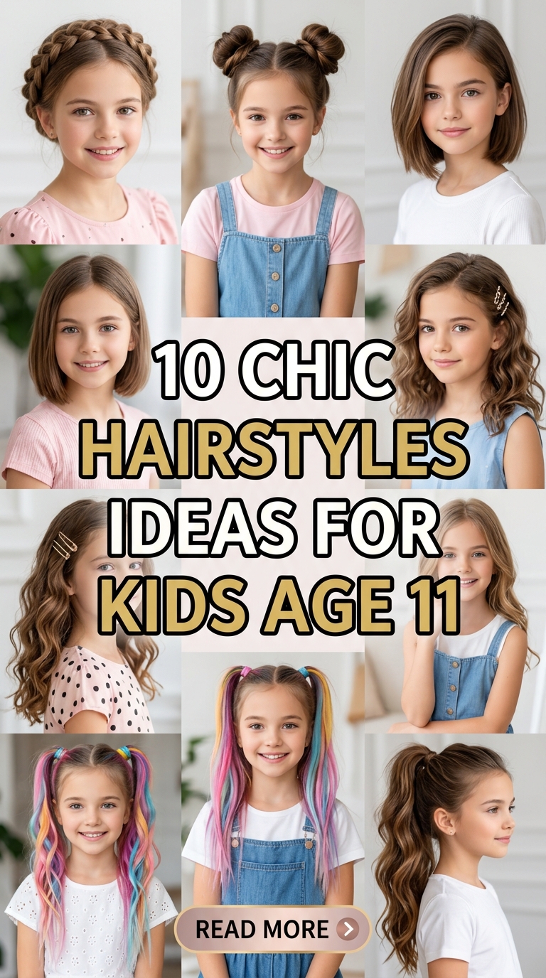 10 Chic Hairstyles Ideas For Kids Age 11