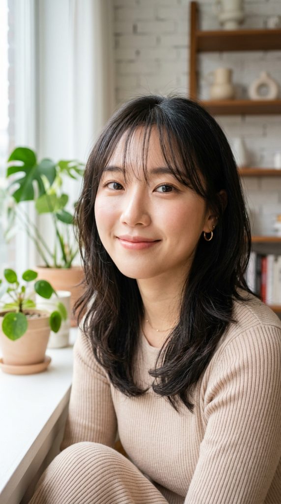 Asian bangs