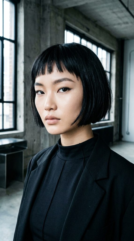 Asian bangs