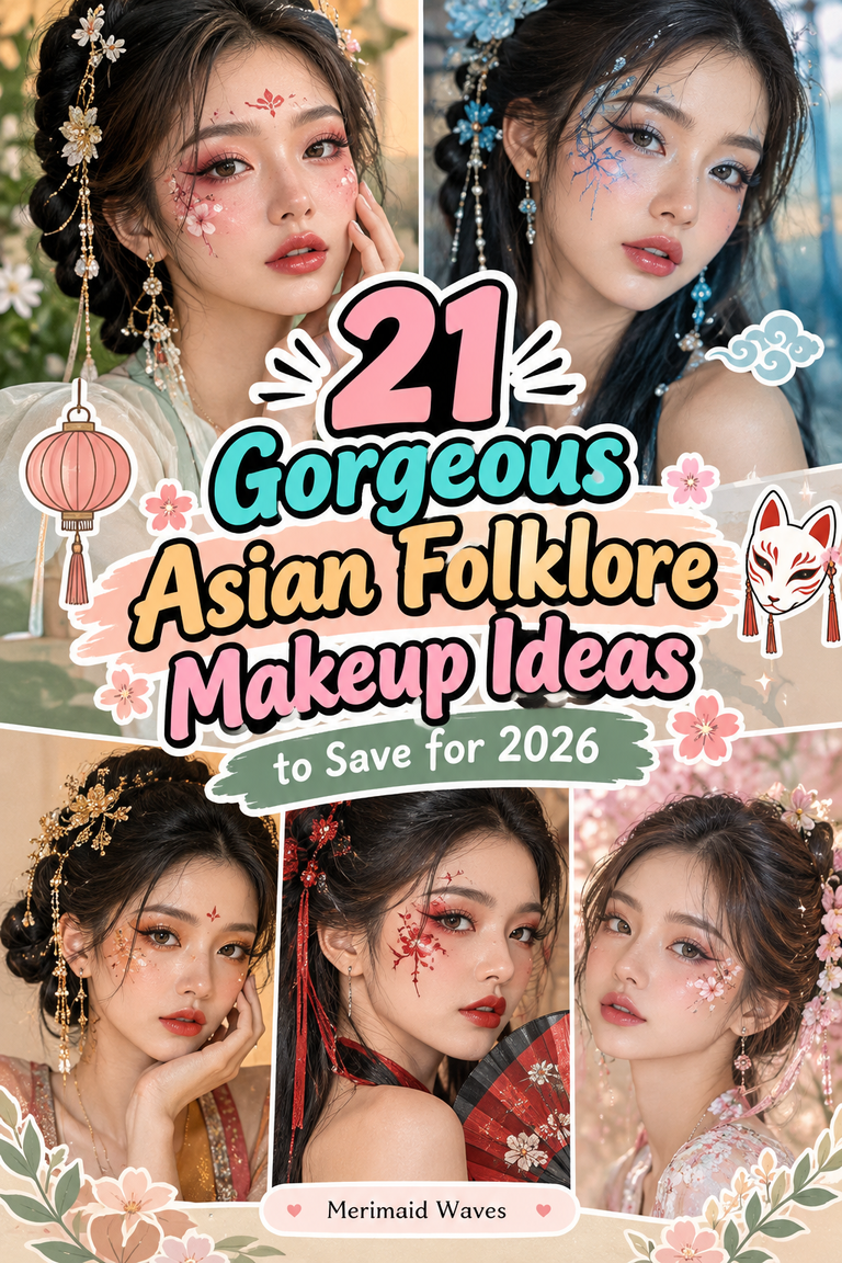 21 Gorgeous Asian Folklore Makeup Ideas to Save for 2026