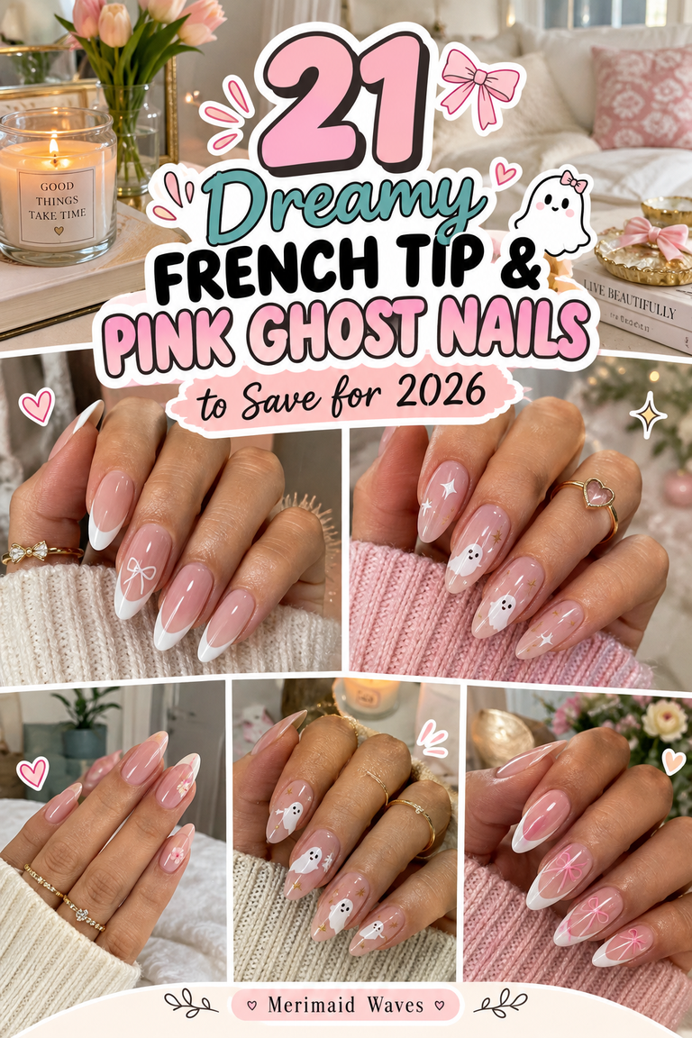 21 Dreamy French Tip & Pink Ghost Nails to Save for 2026
