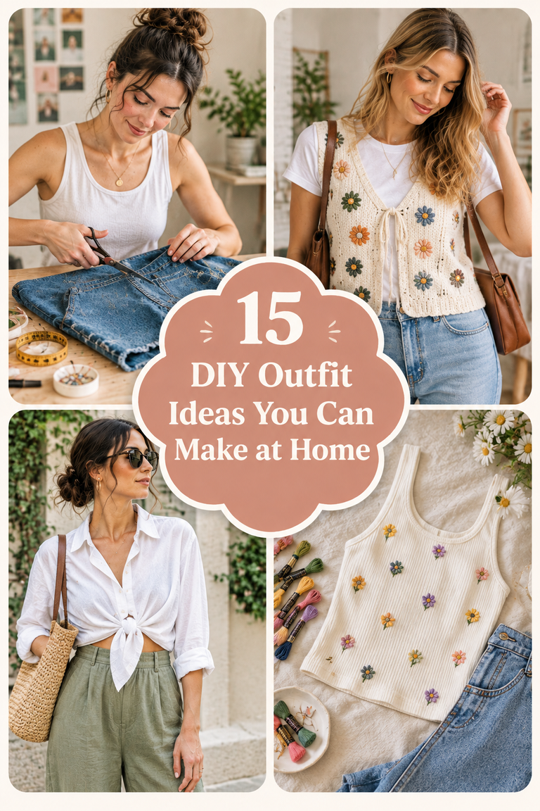 15 DIY Outfit Ideas You Can Make at Home